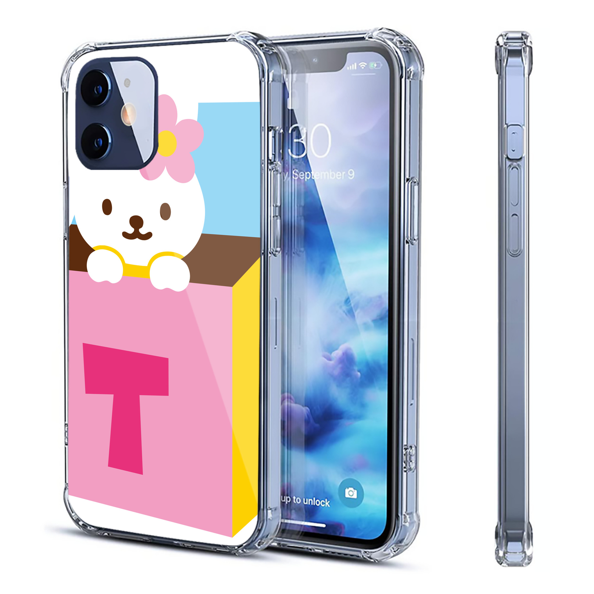 （画像用） Hello Kitty ハローキティ 【iPhone 12シリーズ対応】透明スマホケース（クリアソフトケース）